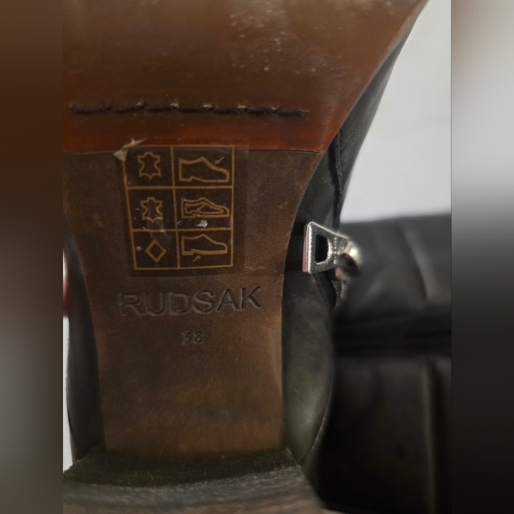 RUDSAK Black Quilted Leather Knee-High Boots - Picture 11 of 11